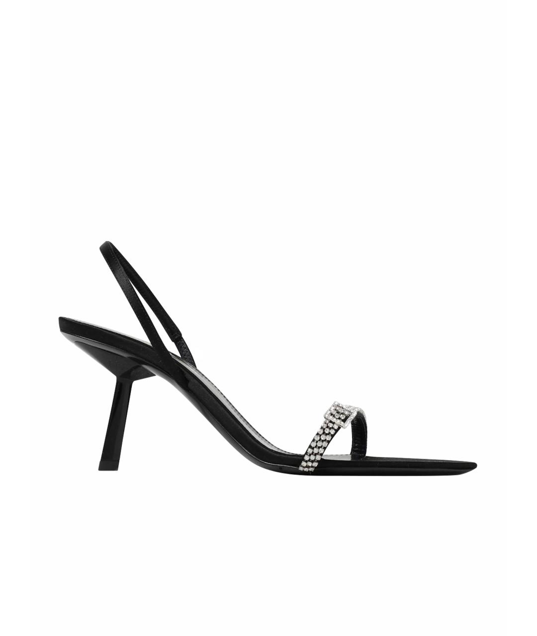 SAINT LAURENT Черные босоножки, фото 5