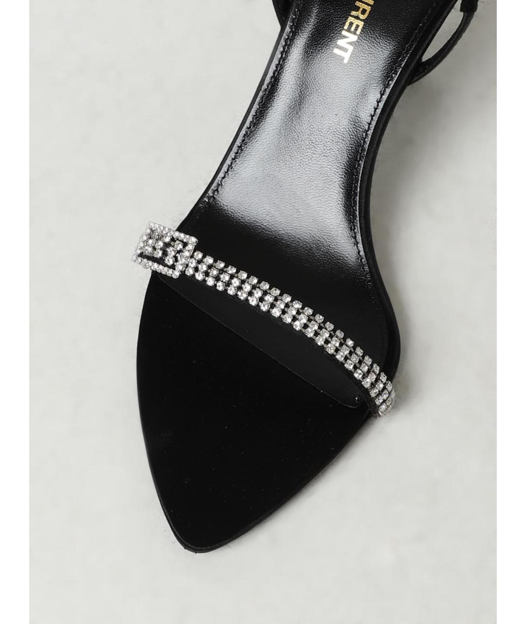 SAINT LAURENT Черные босоножки, фото 4