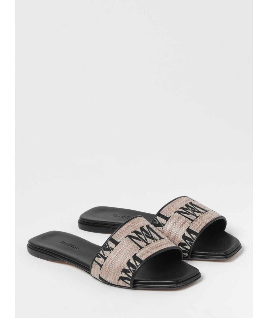 MAX MARA Бежевые шлепанцы, фото 2