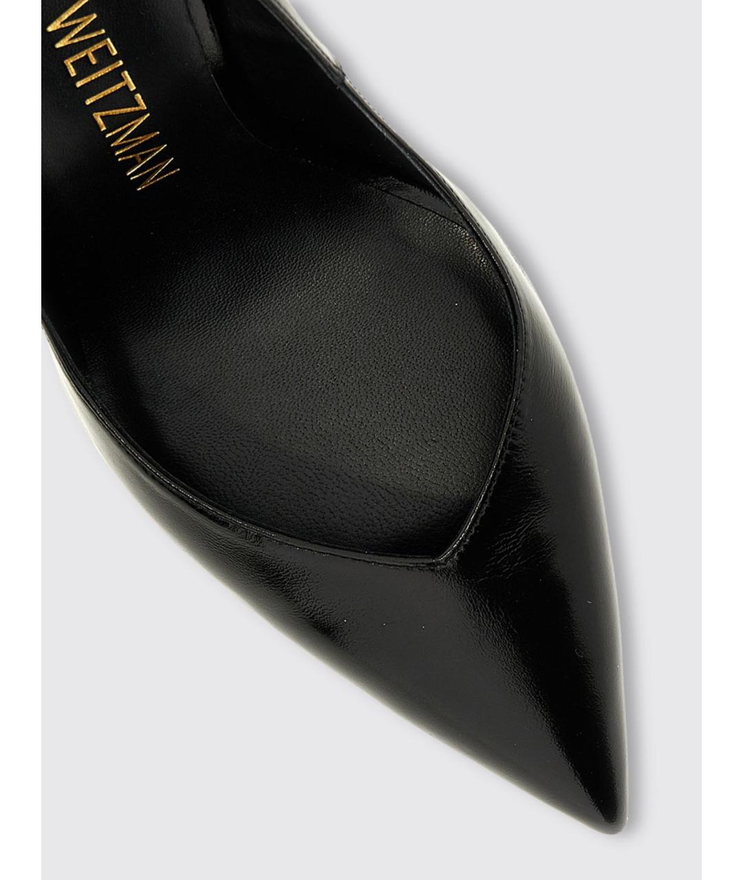 STUART WEITZMAN Черные кожаные туфли, фото 4