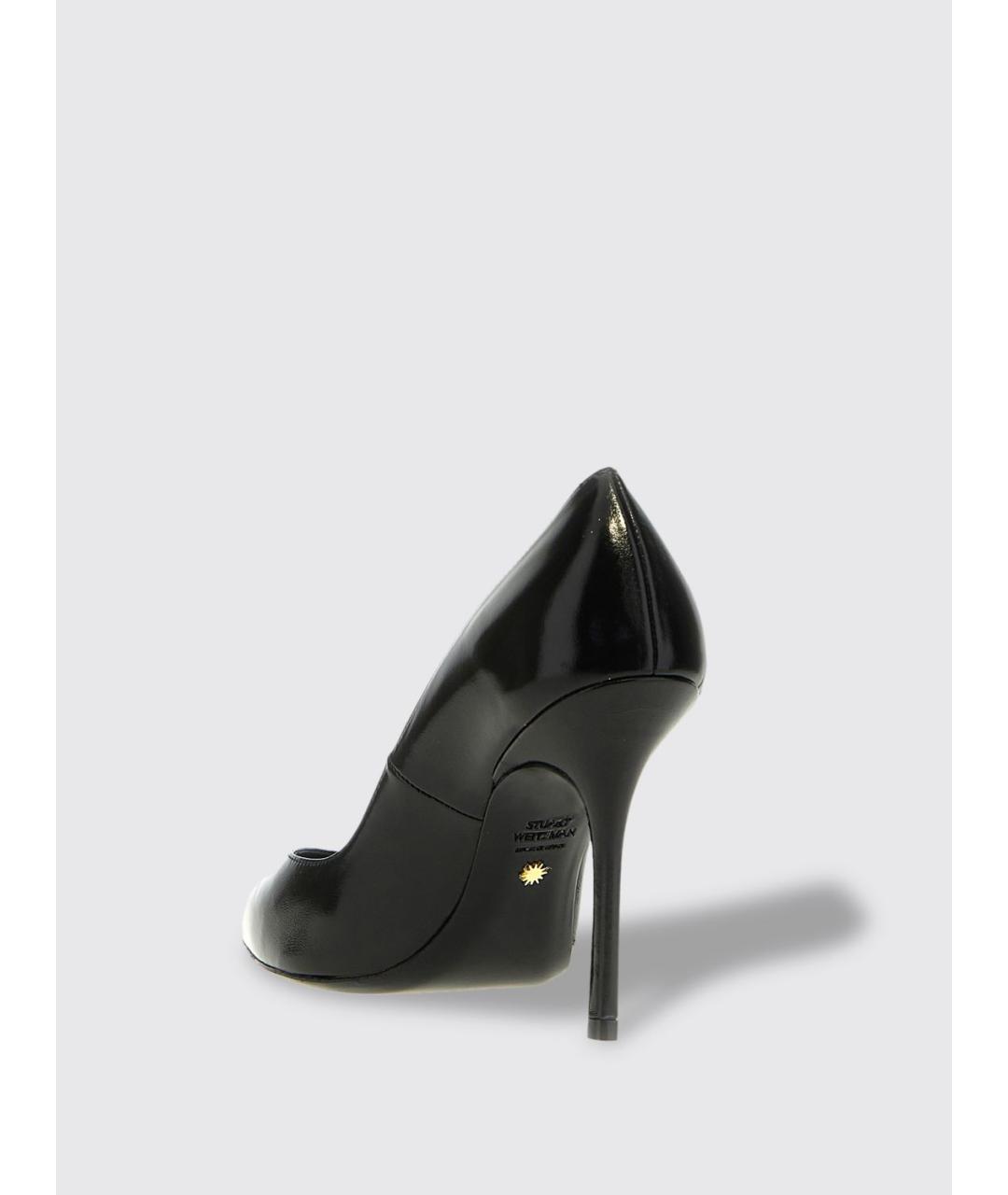 STUART WEITZMAN Черные кожаные туфли, фото 3