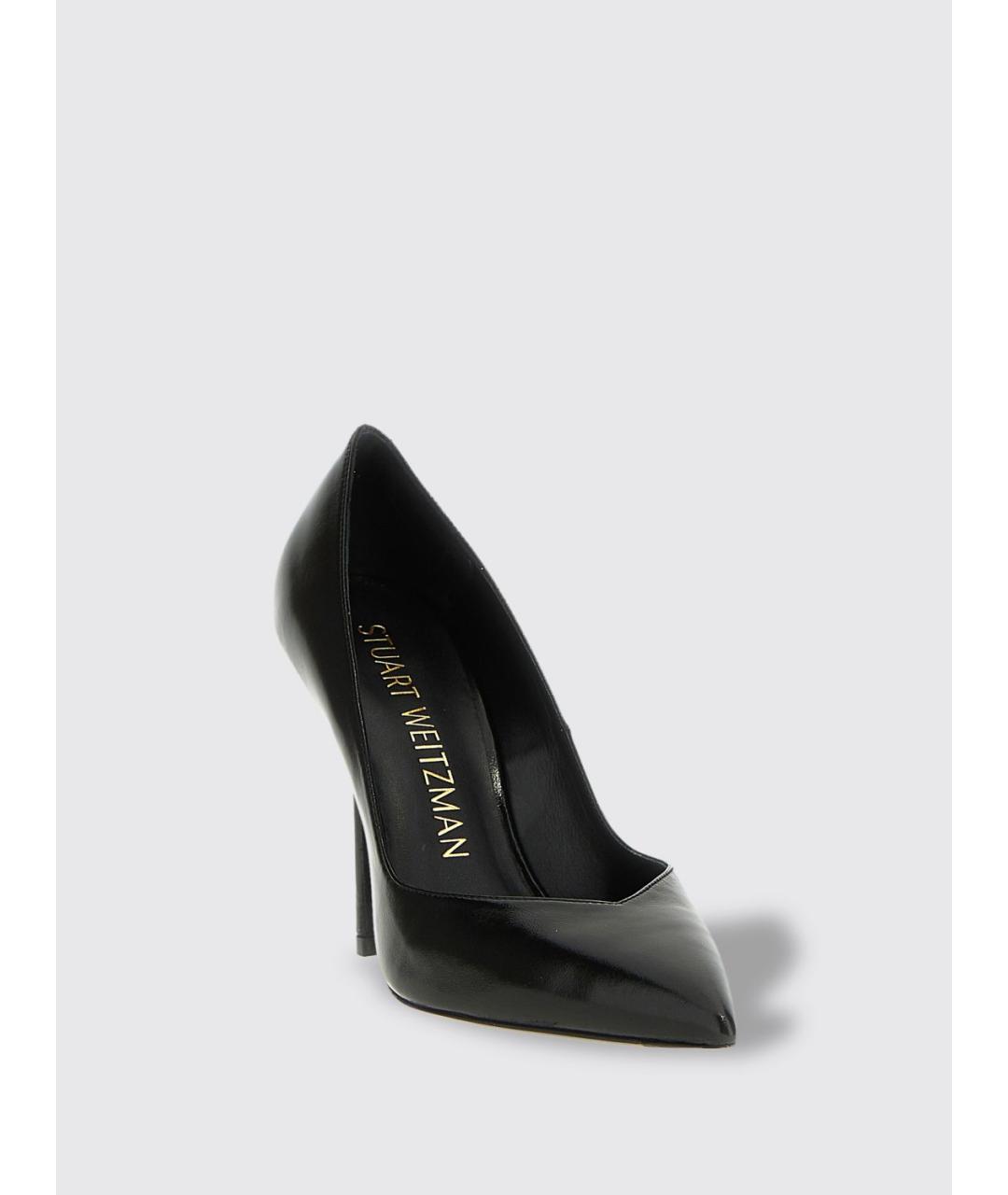 STUART WEITZMAN Черные кожаные туфли, фото 2
