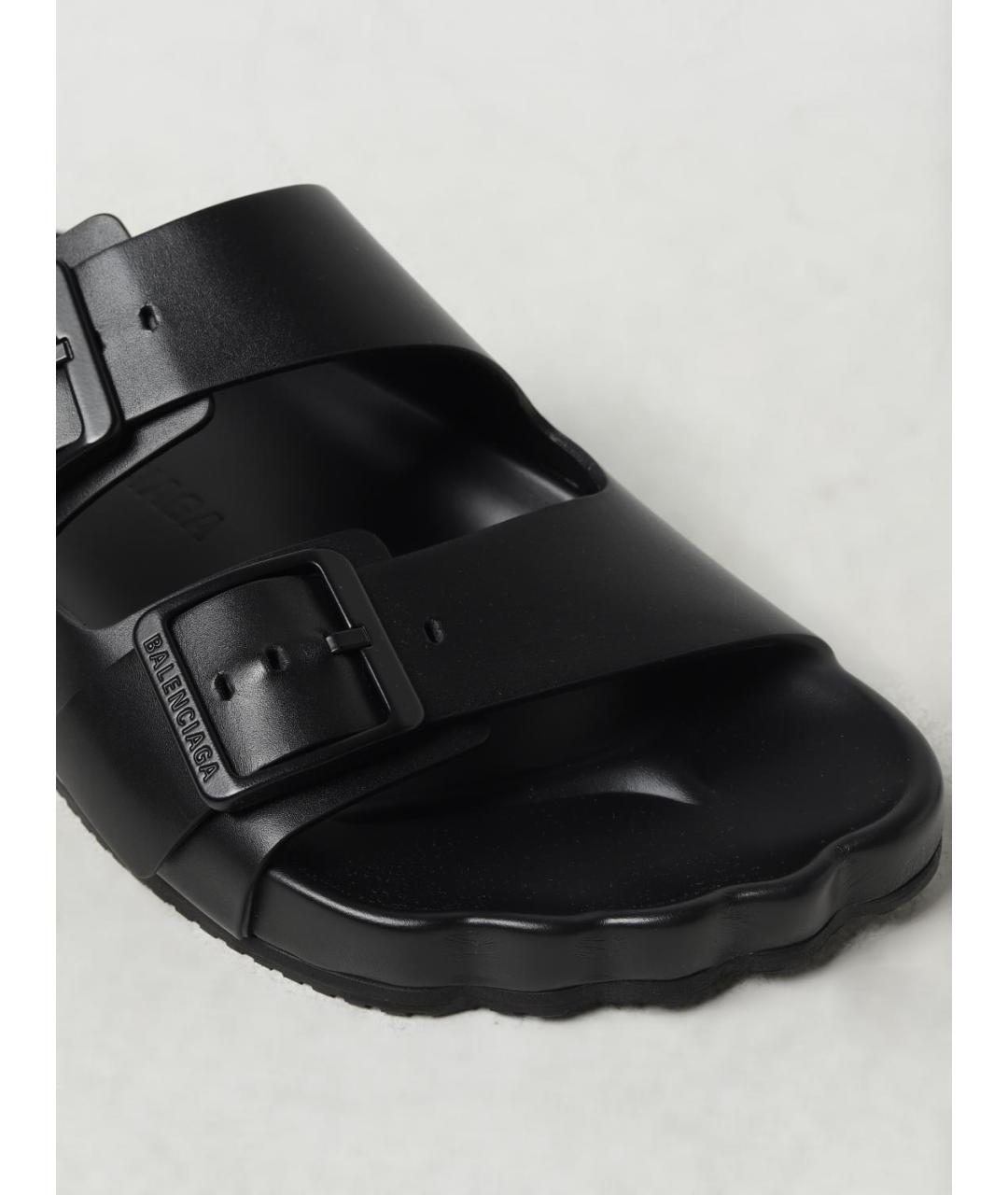 BALENCIAGA Черные шлепанцы, фото 4
