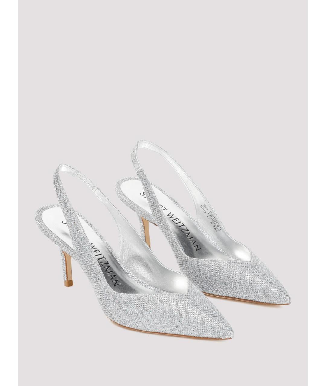 STUART WEITZMAN Серебряные туфли, фото 2