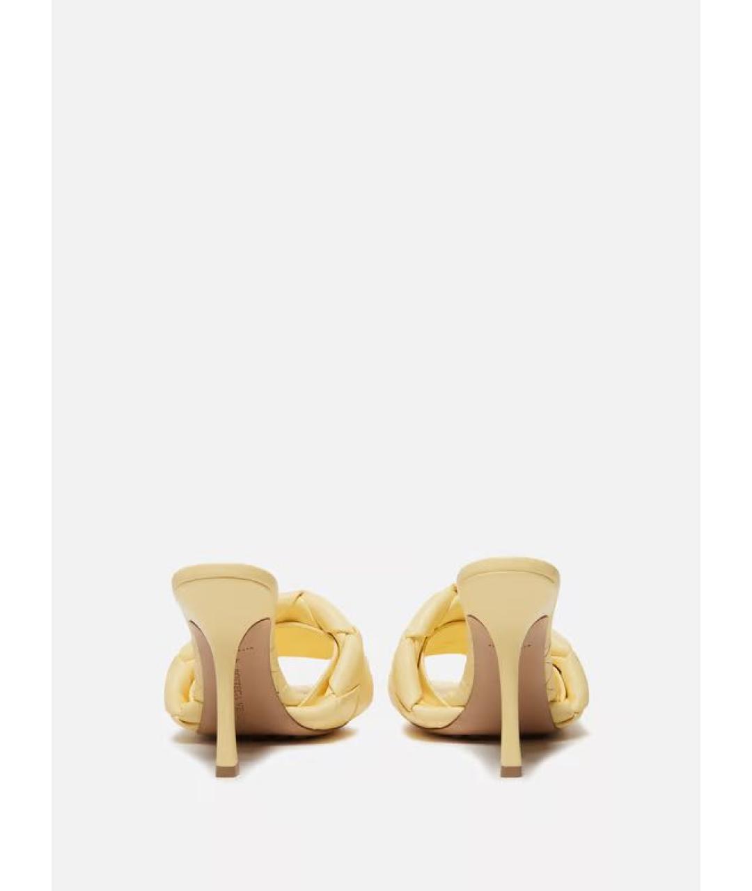 BOTTEGA VENETA Желтые мюли, фото 3