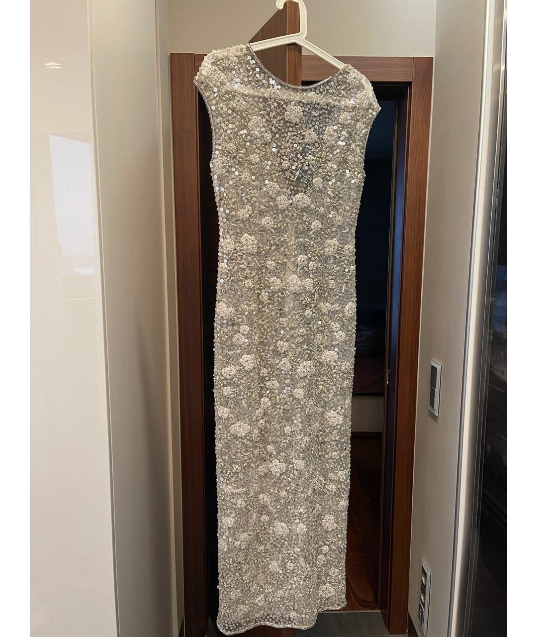ALEXANDER TEREKHOV Серебряное синтетическое вечернее платье, фото 7