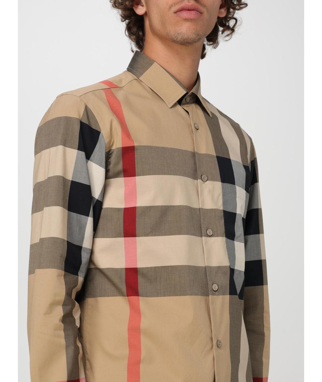 BURBERRY Бежевая кэжуал рубашка, фото 6