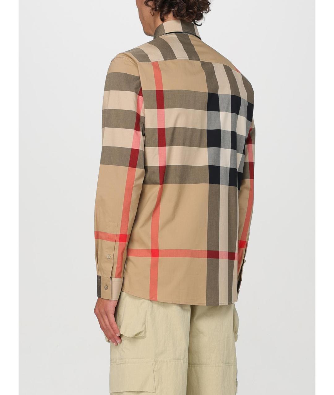 BURBERRY Бежевая кэжуал рубашка, фото 4
