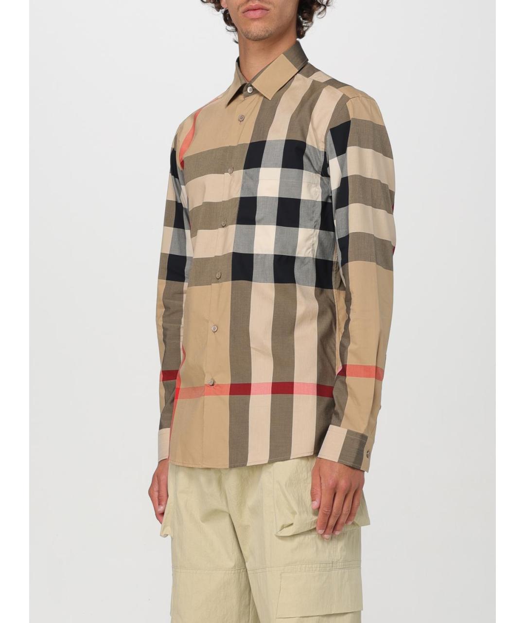 BURBERRY Бежевая кэжуал рубашка, фото 5