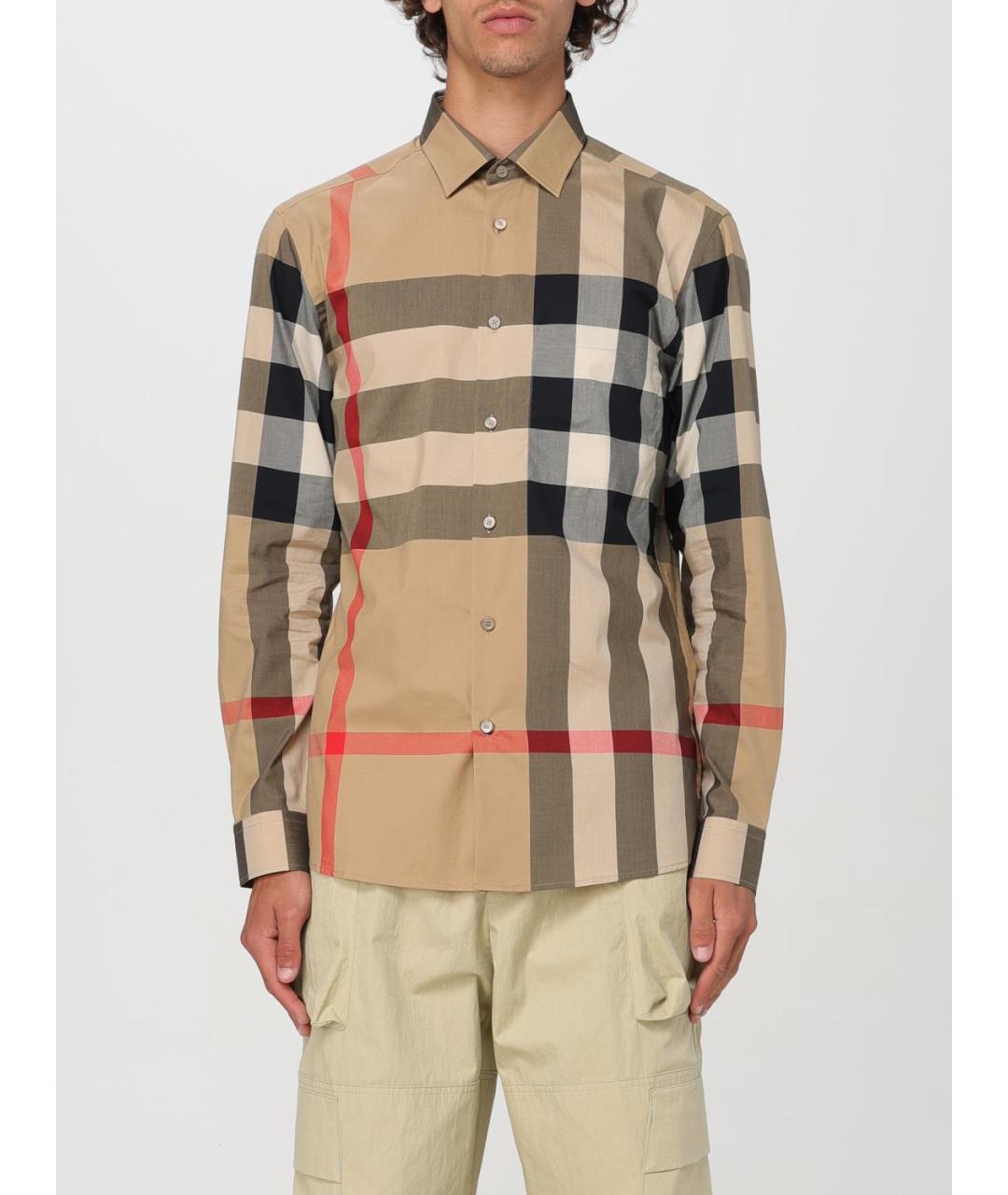 BURBERRY Бежевая кэжуал рубашка, фото 2