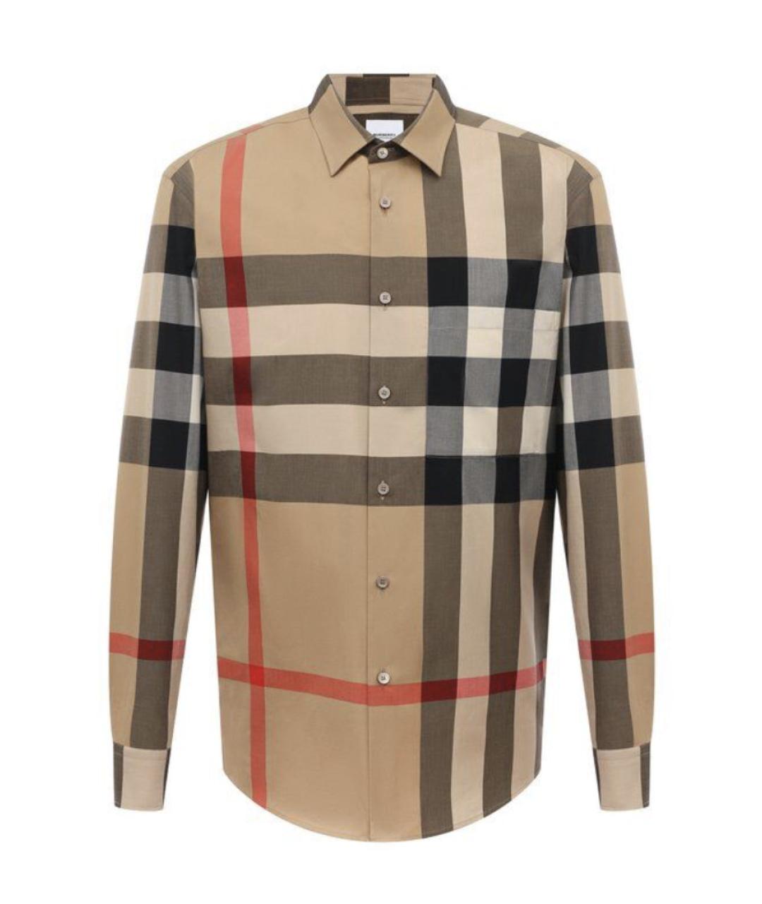 BURBERRY Бежевая кэжуал рубашка, фото 1
