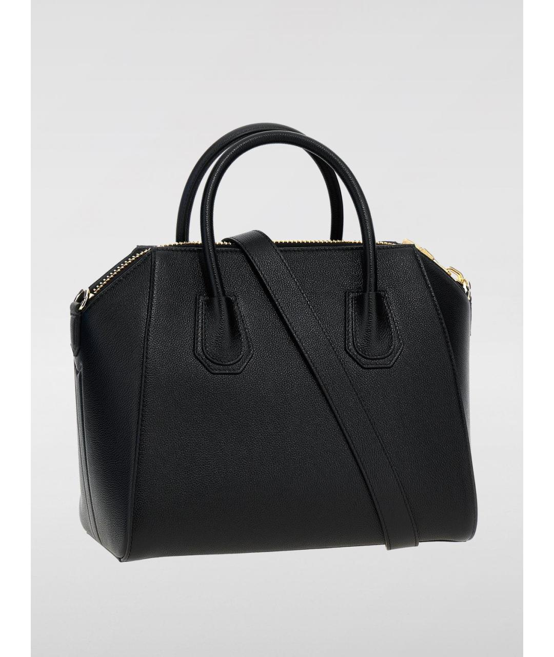 GIVENCHY Черная кожаная сумка тоут, фото 2