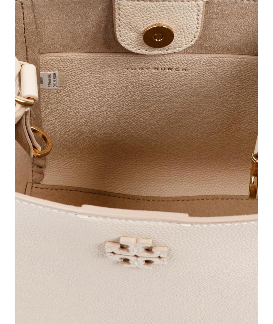 TORY BURCH Бежевая сумка с короткими ручками, фото 3