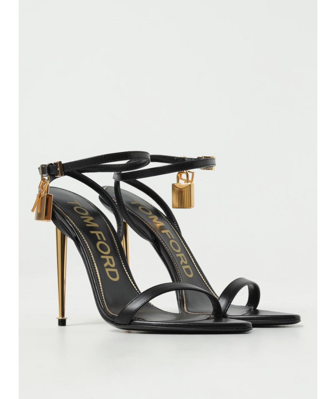 TOM FORD Черные босоножки, фото 2