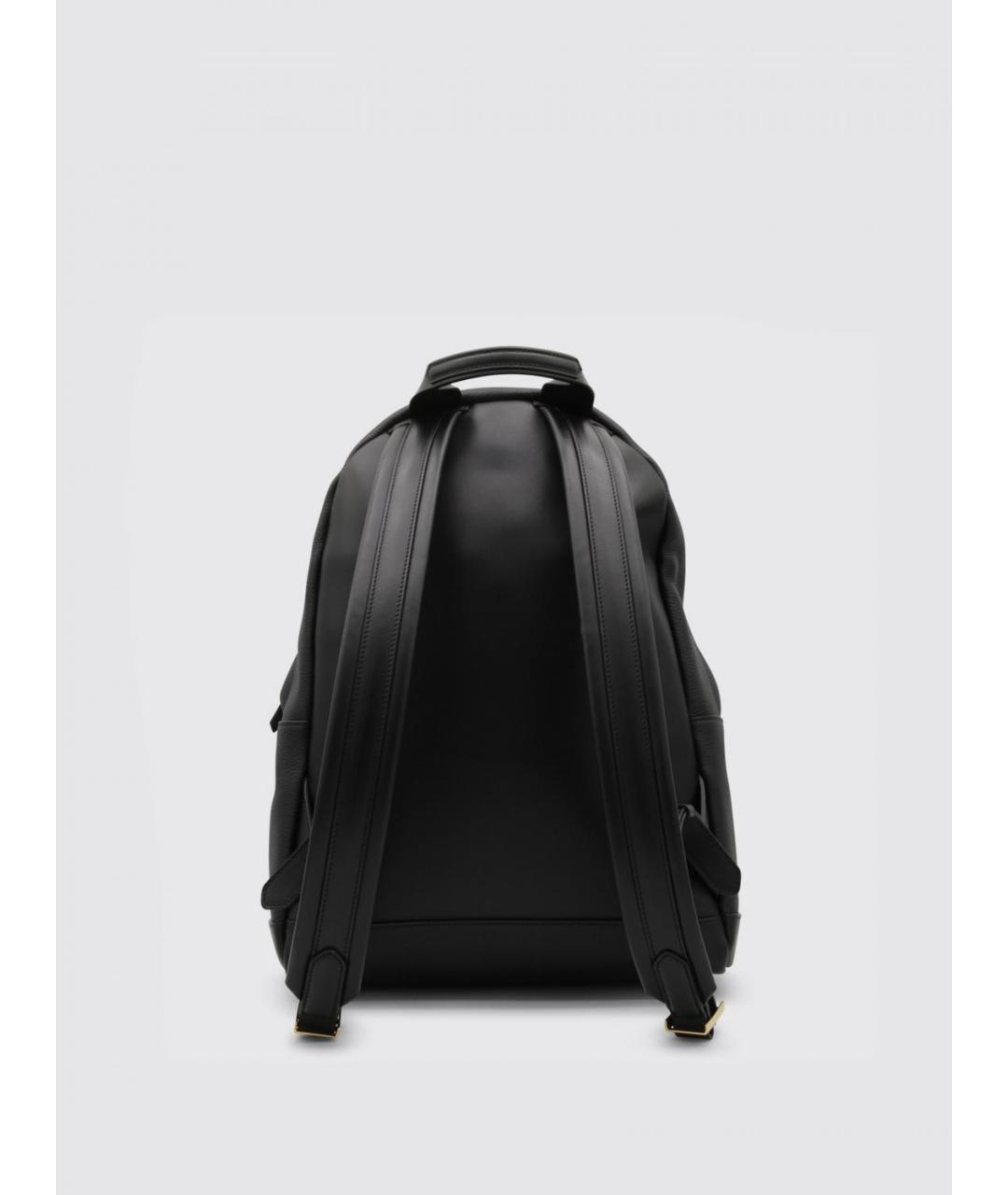 TOM FORD Черный кожаный рюкзак, фото 2