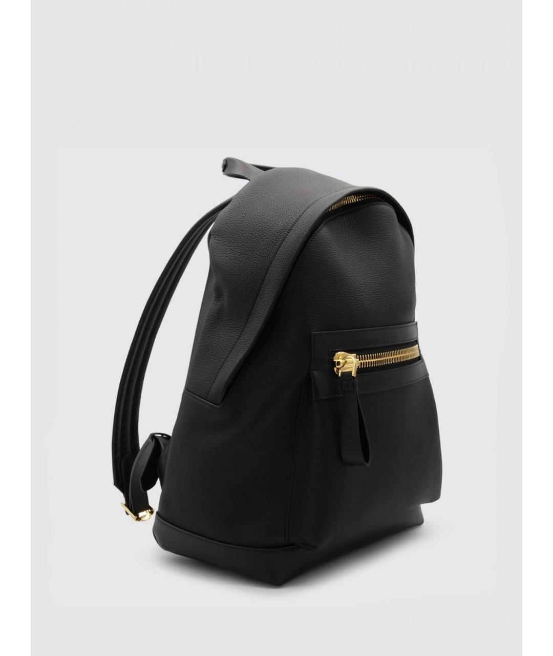 TOM FORD Черный кожаный рюкзак, фото 3