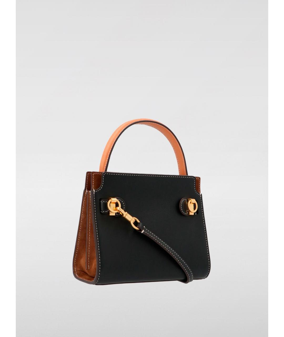 TORY BURCH Черная сумка с короткими ручками, фото 2