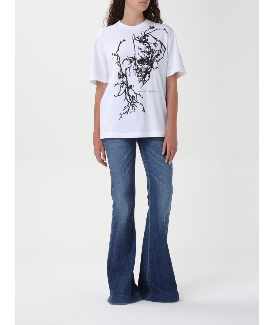ALEXANDER MCQUEEN Синие джинсы клеш, фото 3