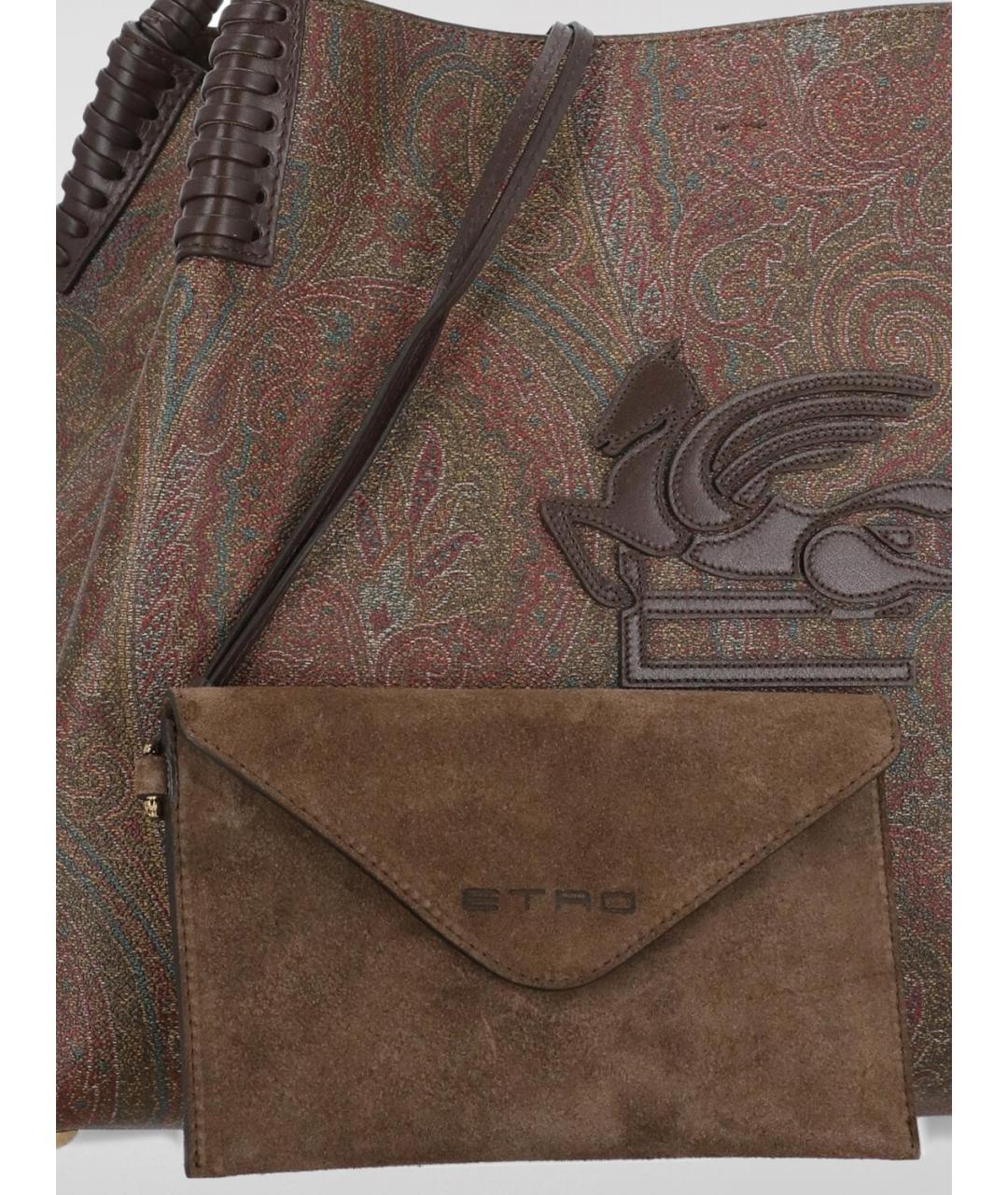 ETRO Коричневая сумка тоут, фото 5