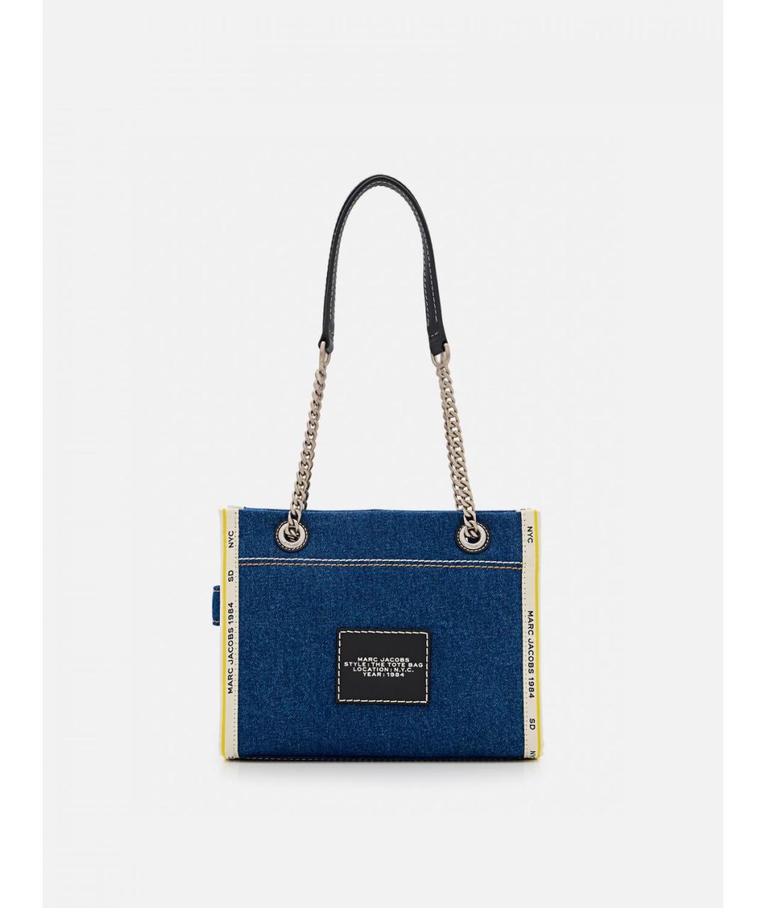 MARC JACOBS Синяя тканевая сумка тоут, фото 2