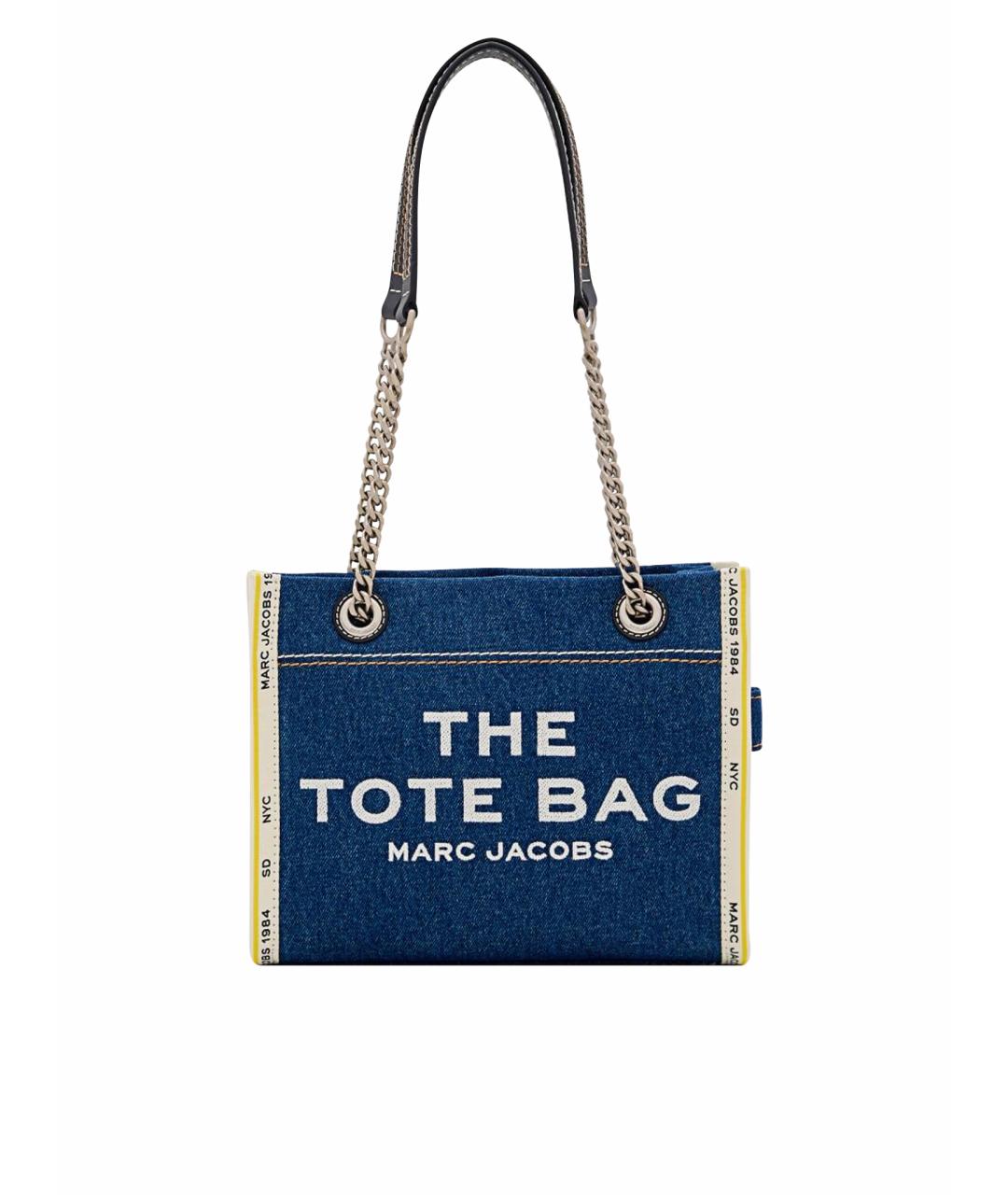 MARC JACOBS Синяя тканевая сумка тоут, фото 1