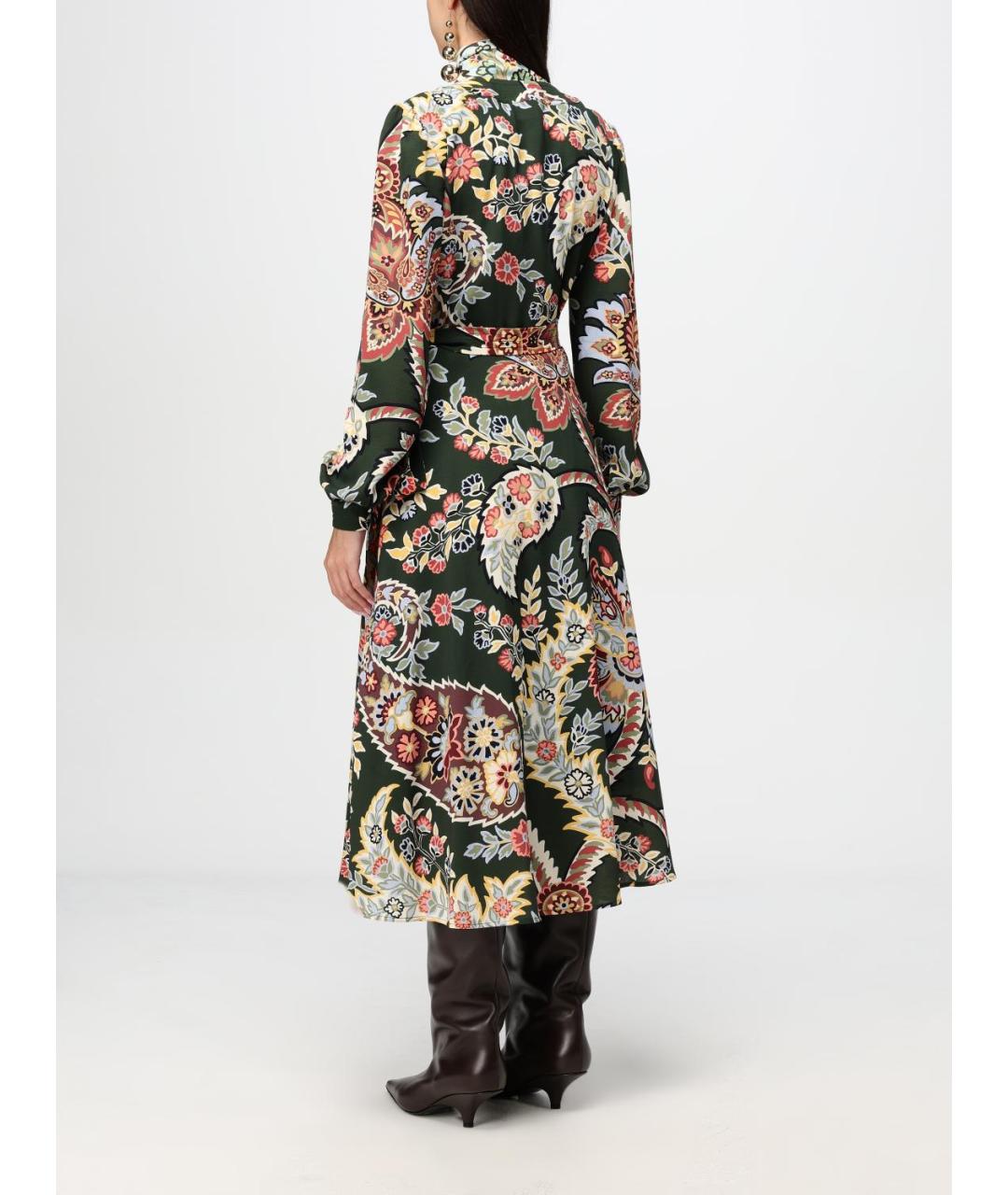 ETRO Зеленые повседневное платье, фото 3