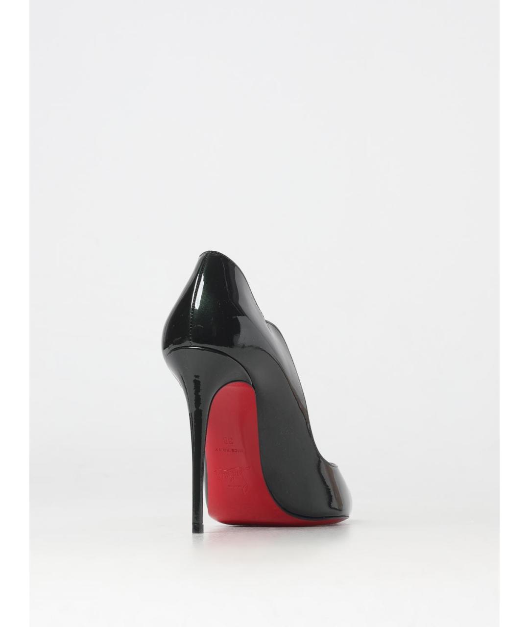 CHRISTIAN LOUBOUTIN Зеленые туфли из лакированной кожи, фото 3