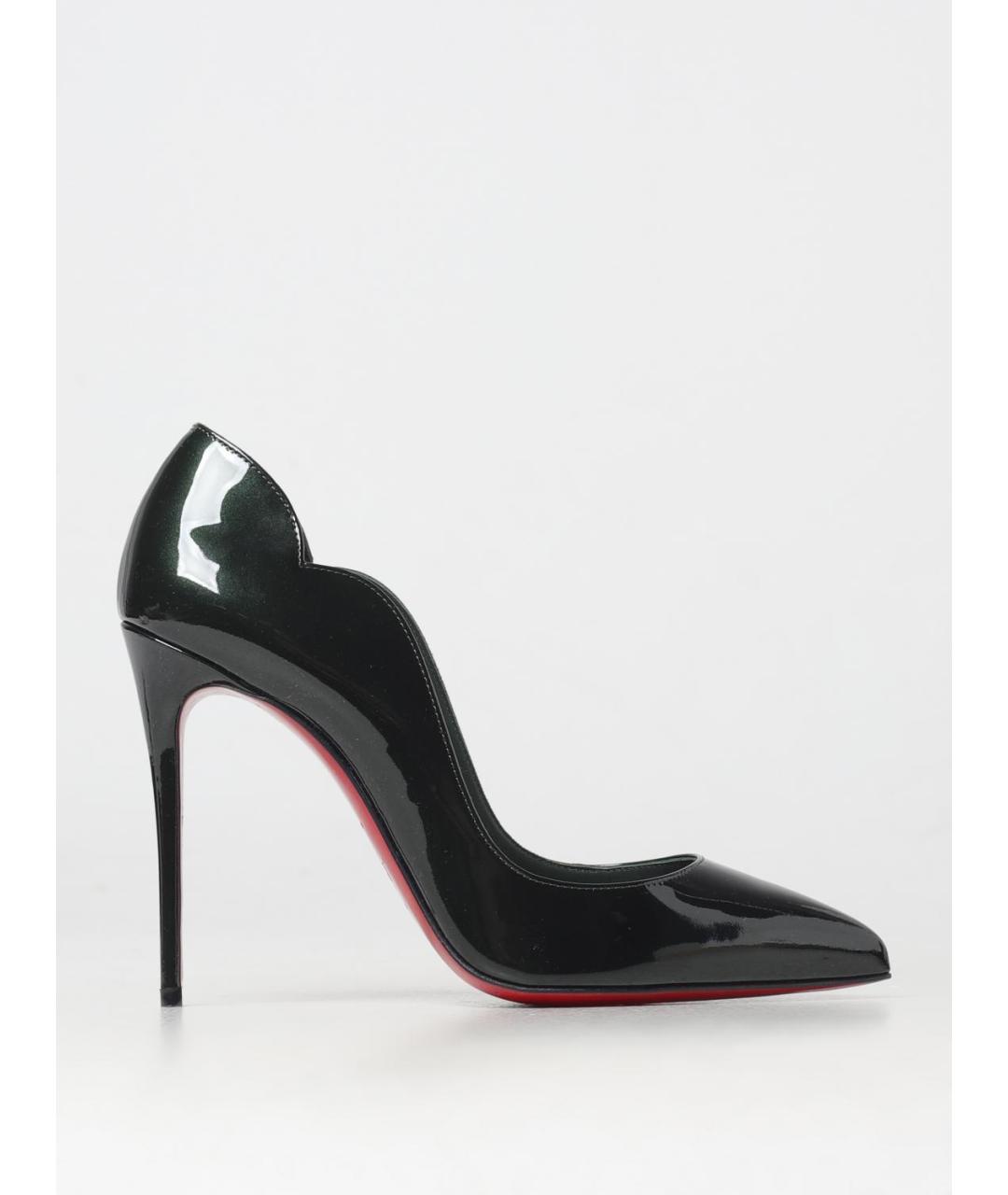 CHRISTIAN LOUBOUTIN Зеленые туфли из лакированной кожи, фото 5