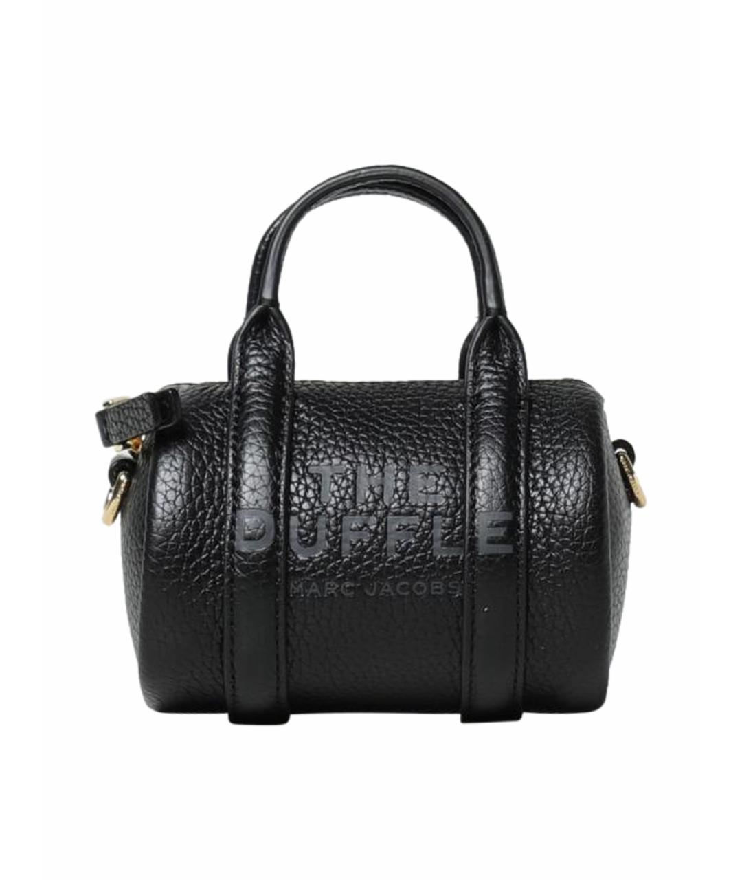 MARC JACOBS Черная кожаная сумка с короткими ручками, фото 1