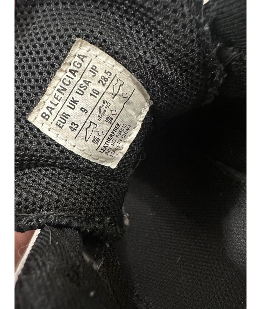 BALENCIAGA Черные текстильные низкие кроссовки / кеды, фото 6