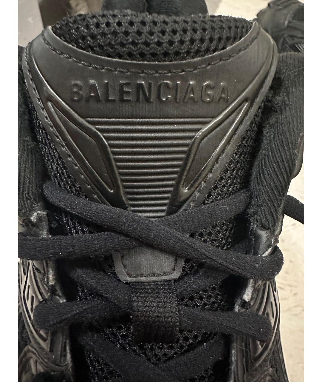 BALENCIAGA Черные текстильные низкие кроссовки / кеды, фото 7