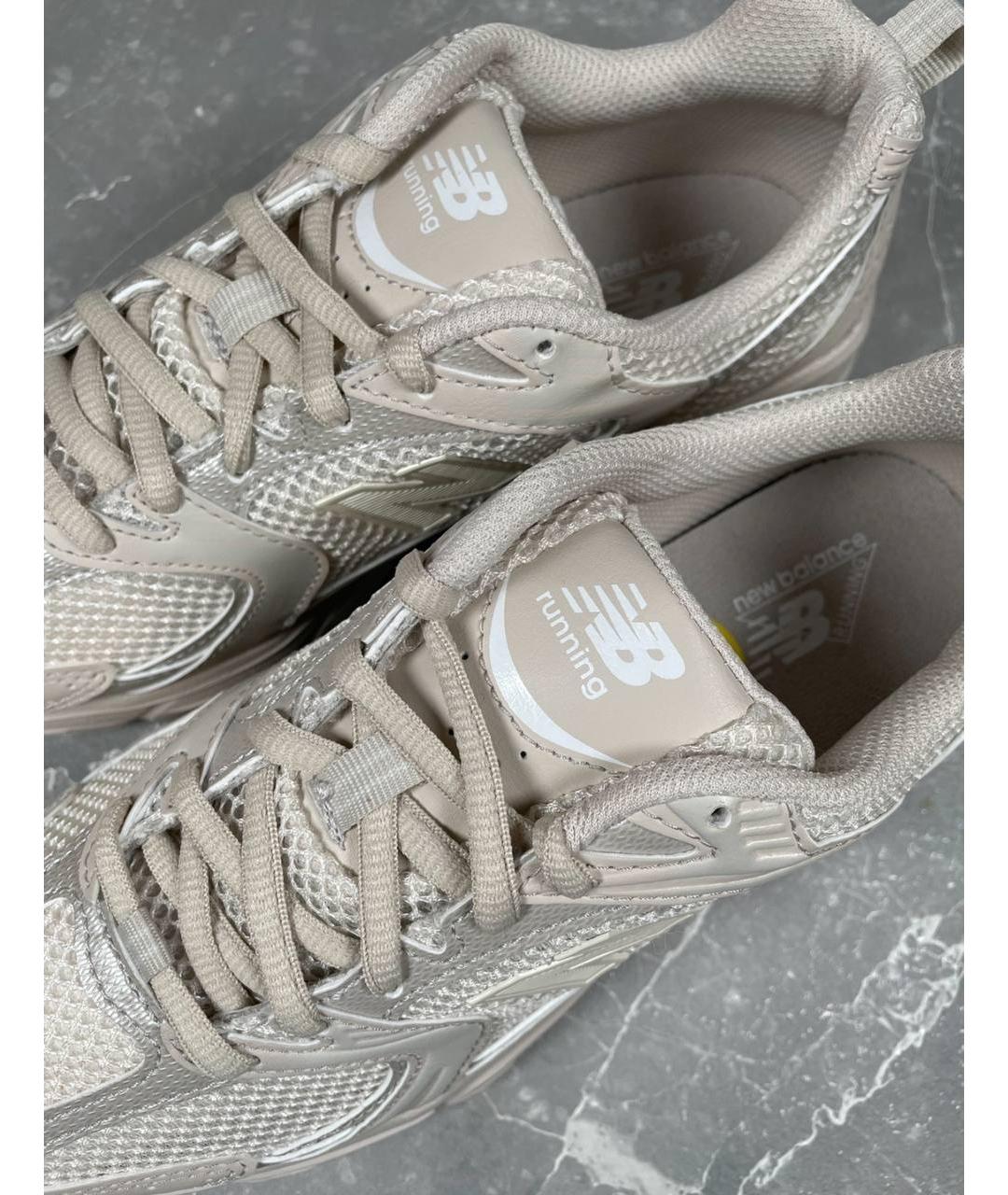 NEW BALANCE Бежевые низкие кроссовки / кеды, фото 4