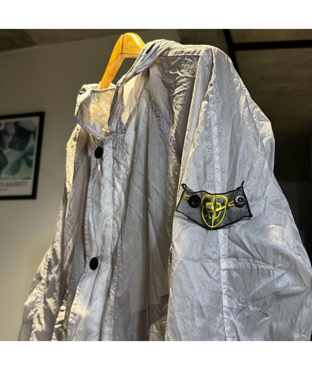 STONE ISLAND Серебряная куртка, фото 6