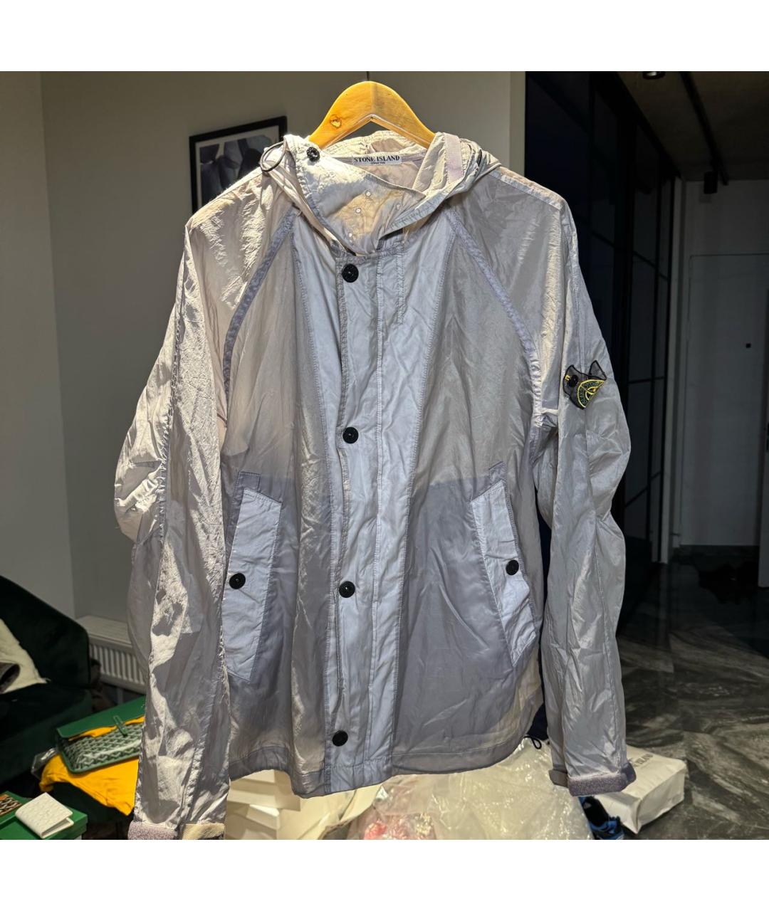 STONE ISLAND Серебряная куртка, фото 2