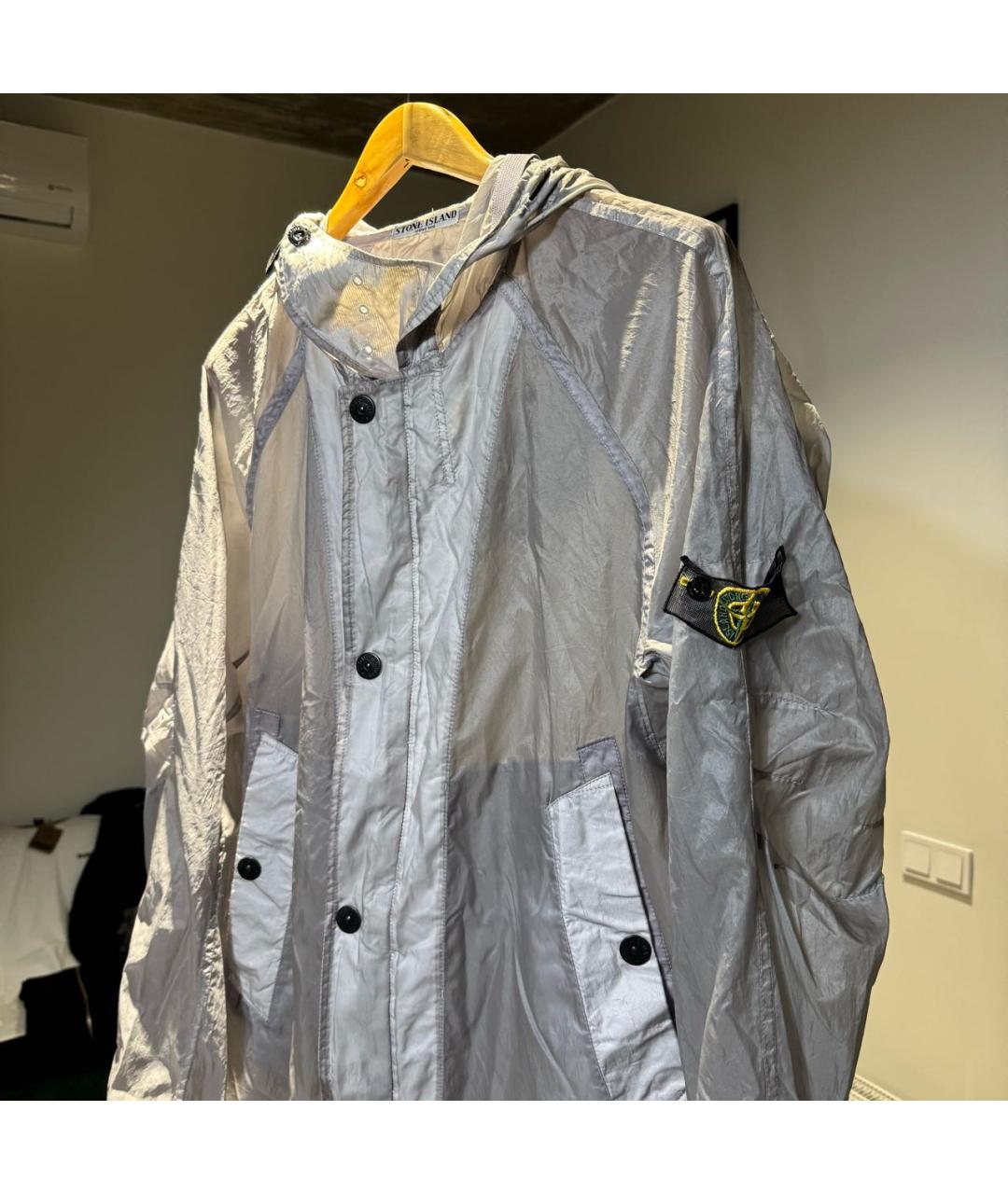 STONE ISLAND Серебряная куртка, фото 4