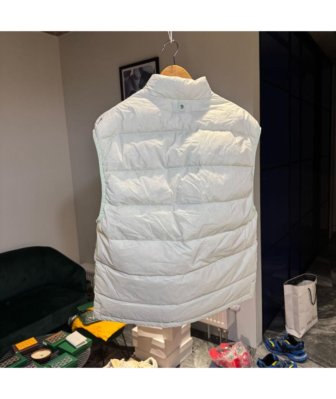 STONE ISLAND Белый жилет, фото 5