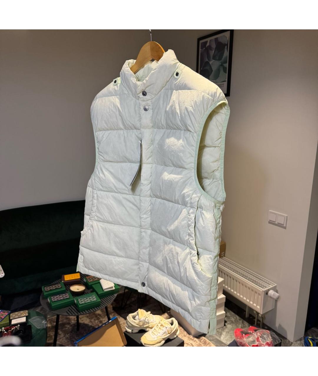 STONE ISLAND Белый жилет, фото 4