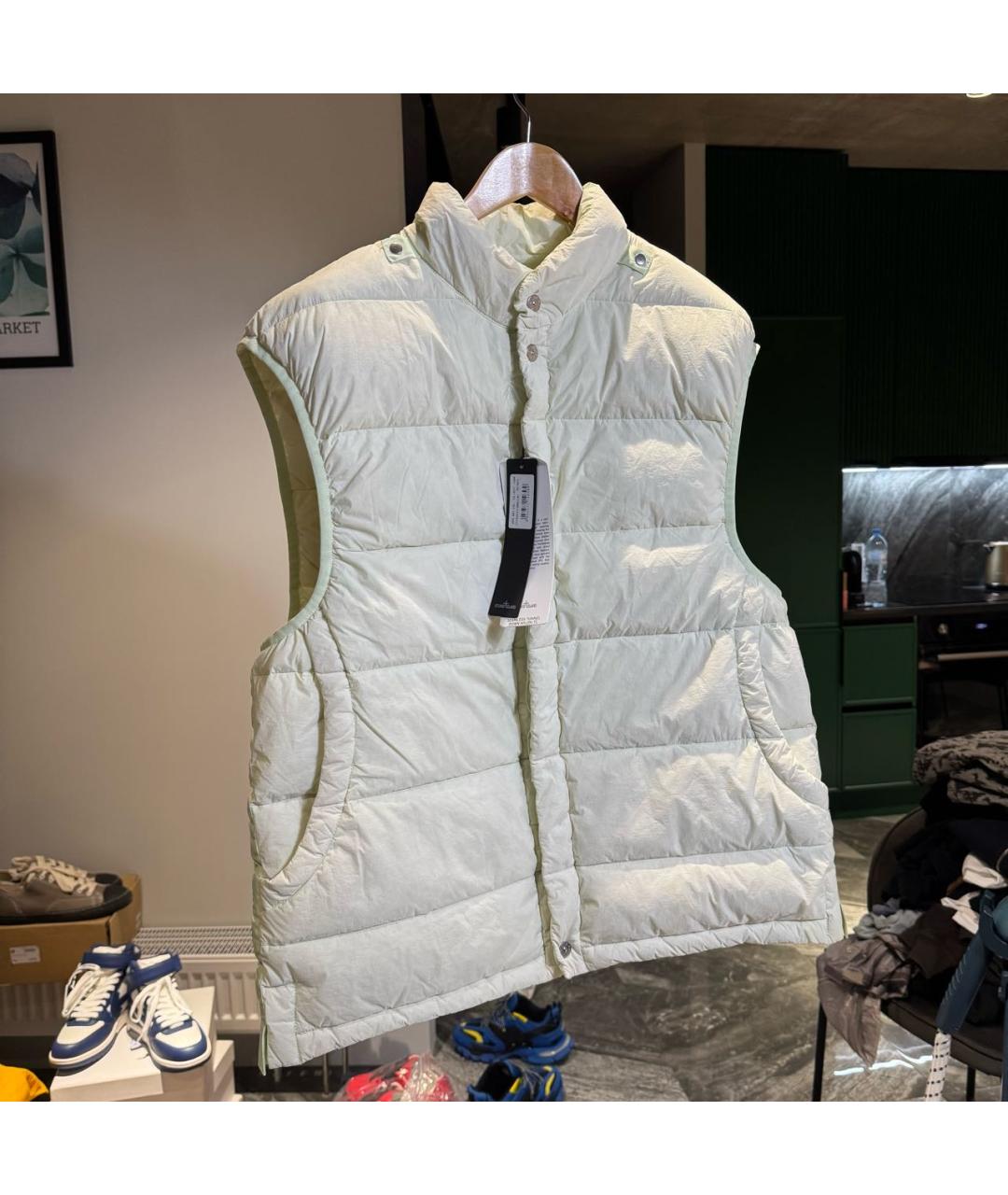 STONE ISLAND Белый жилет, фото 2