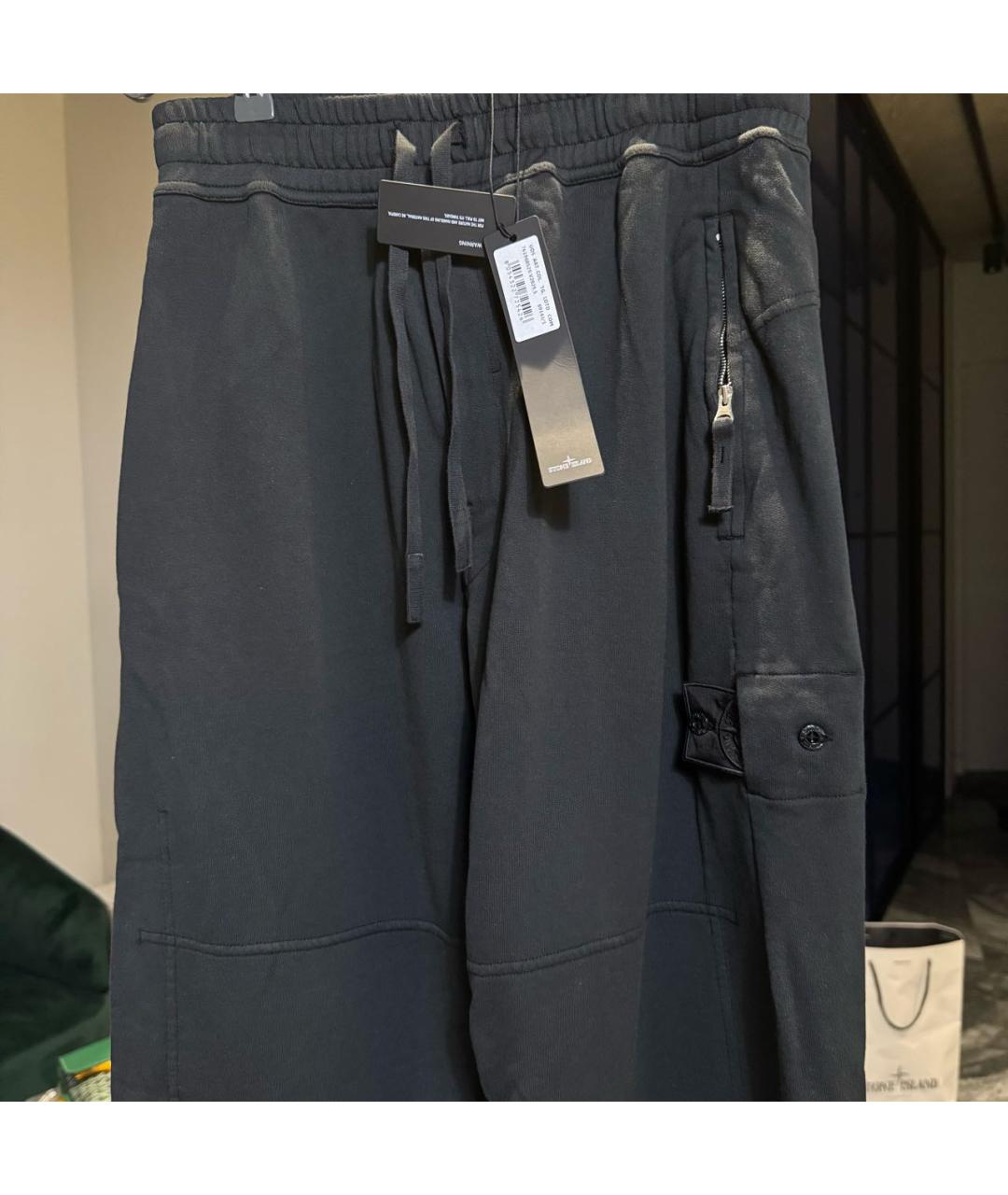 STONE ISLAND SHADOW PROJECT Черные хлопковые повседневные брюки, фото 6