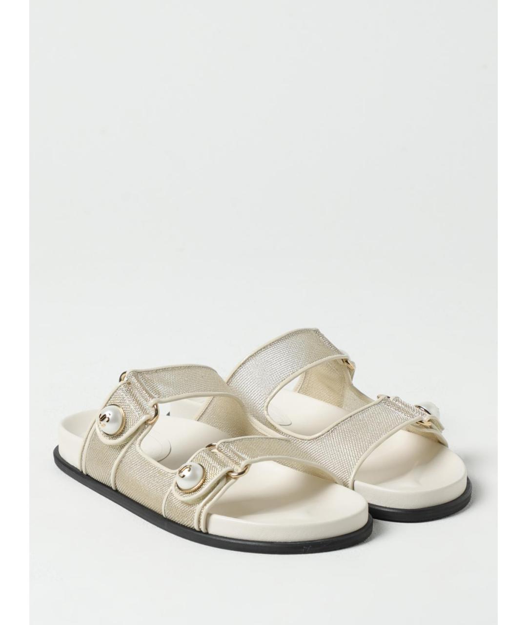 JIMMY CHOO Золотые сандалии, фото 2
