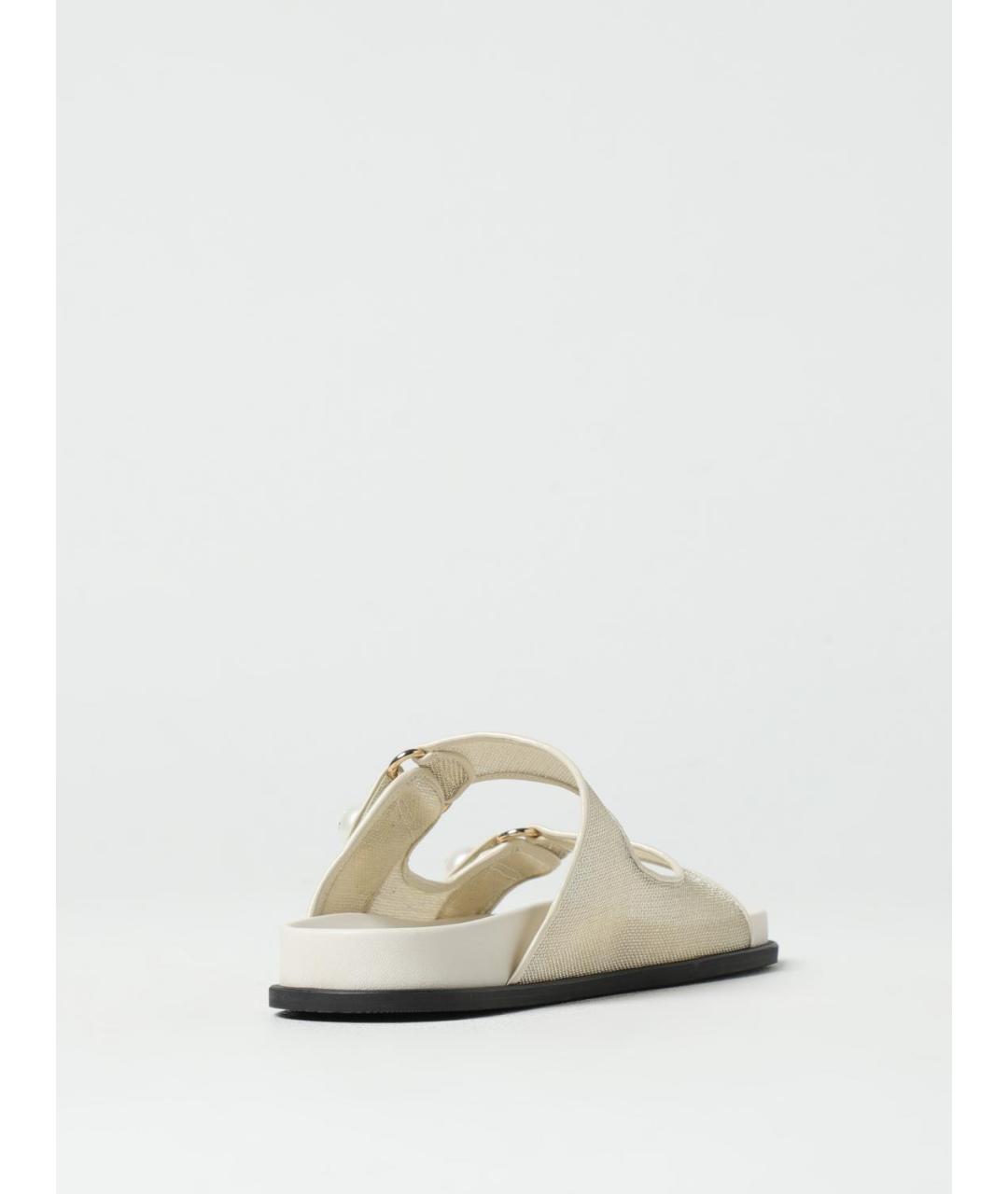 JIMMY CHOO Золотые сандалии, фото 3