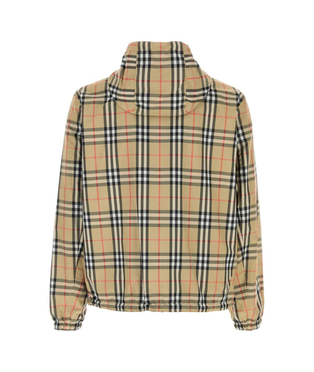 BURBERRY Бежевая полиэстеровая куртка, фото 2