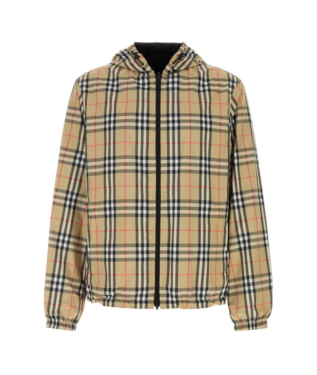 BURBERRY Бежевая полиэстеровая куртка, фото 1