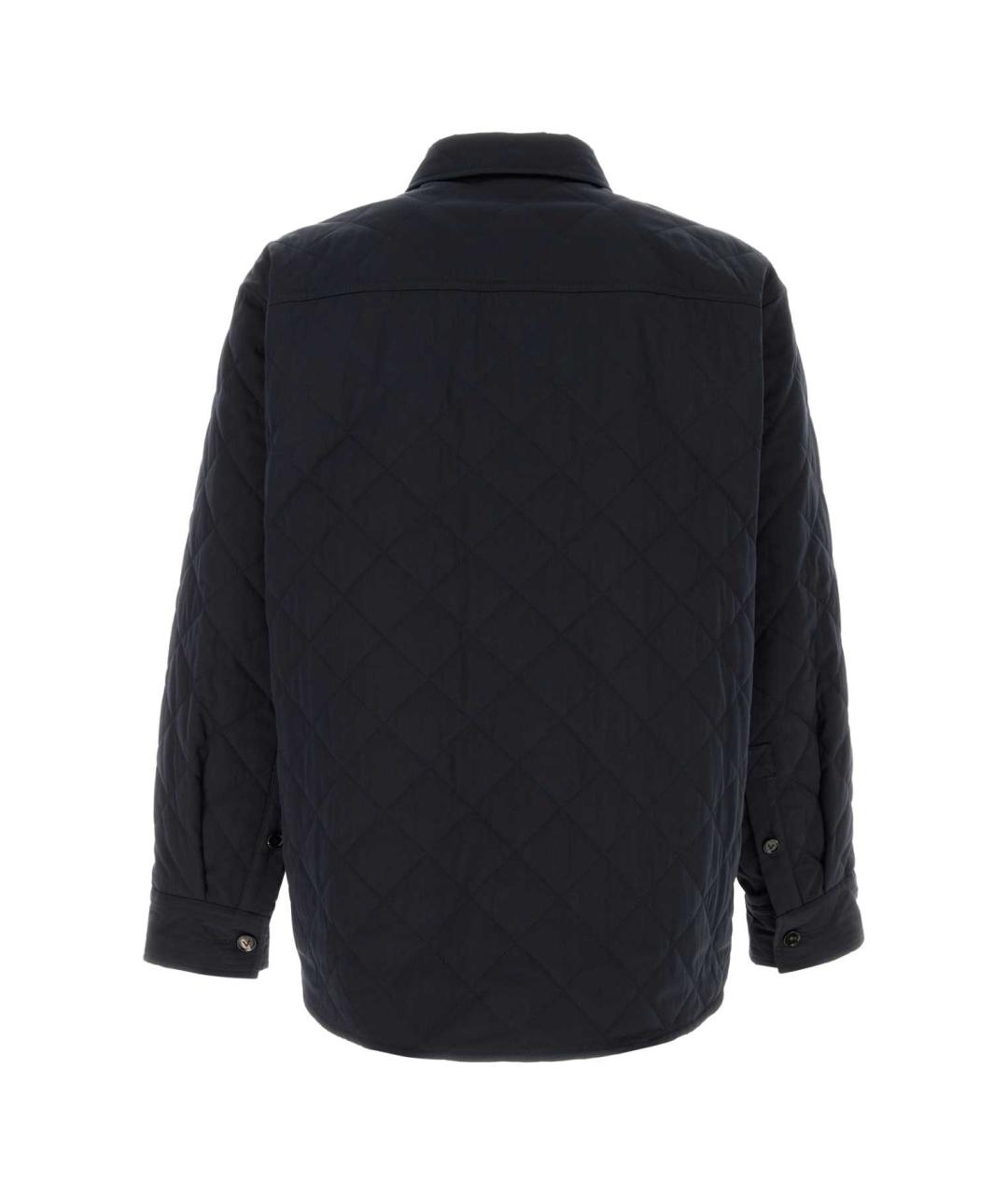 BOTTEGA VENETA Темно-синяя хлопковая куртка, фото 2