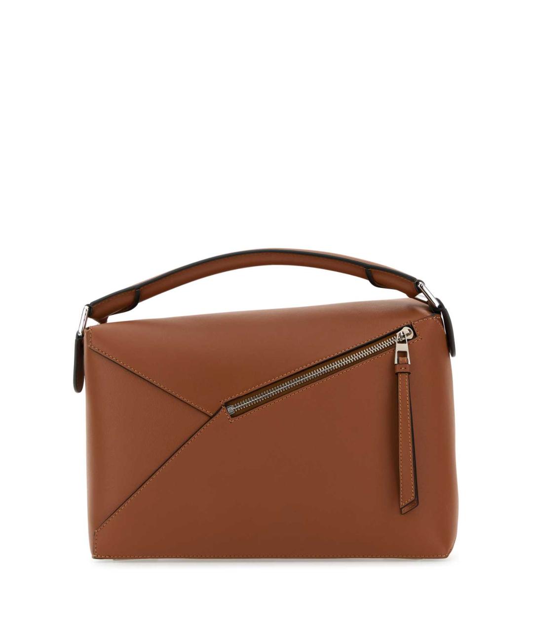 LOEWE Коричневая кожаная сумка через плечо, фото 3