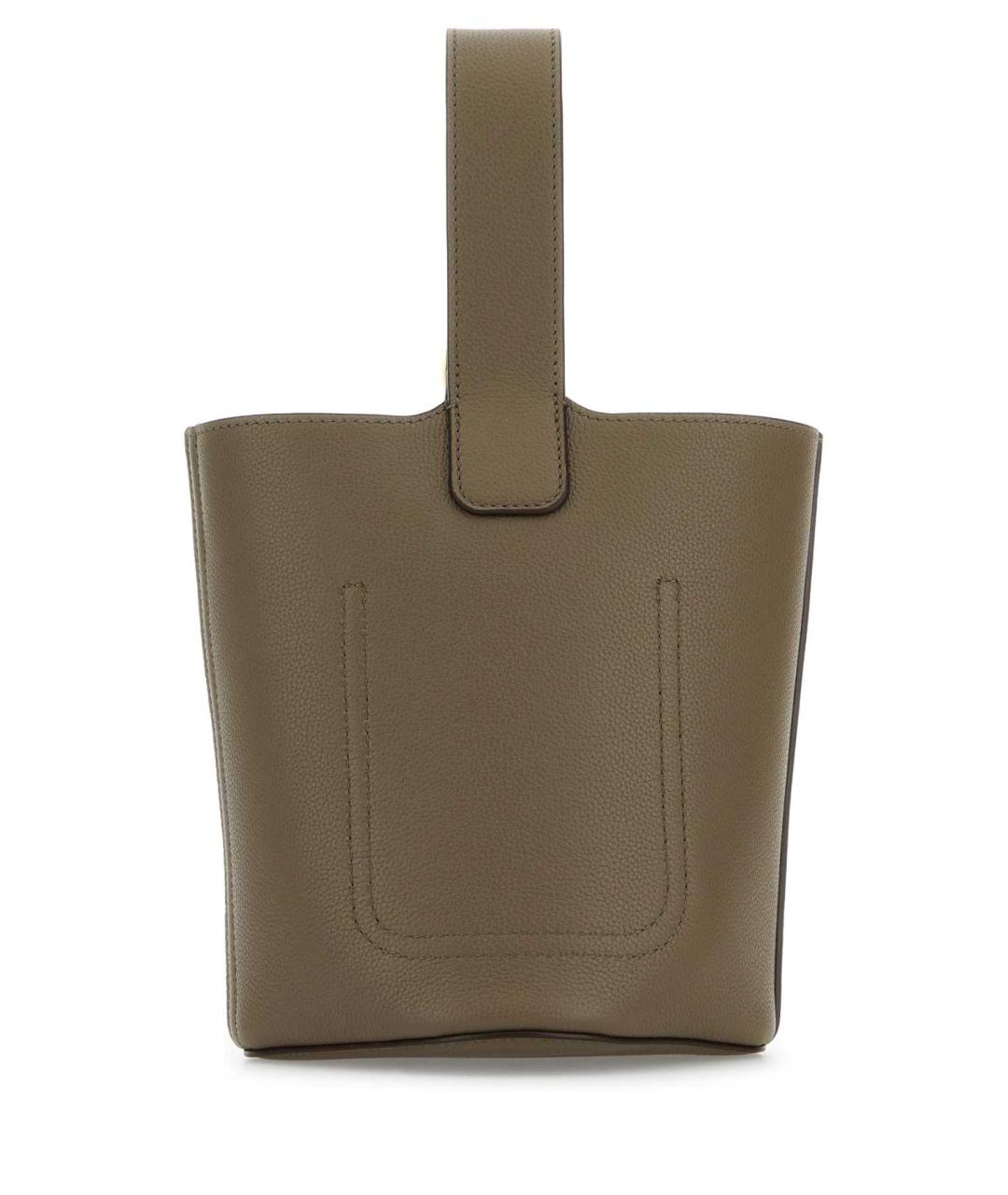 LOEWE Бежевая кожаная сумка тоут, фото 3