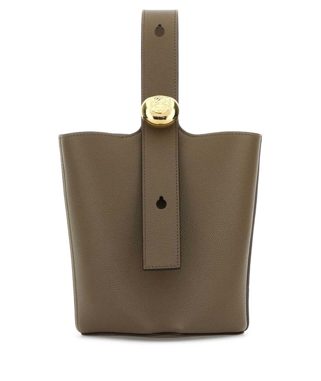 LOEWE Бежевая кожаная сумка тоут, фото 1