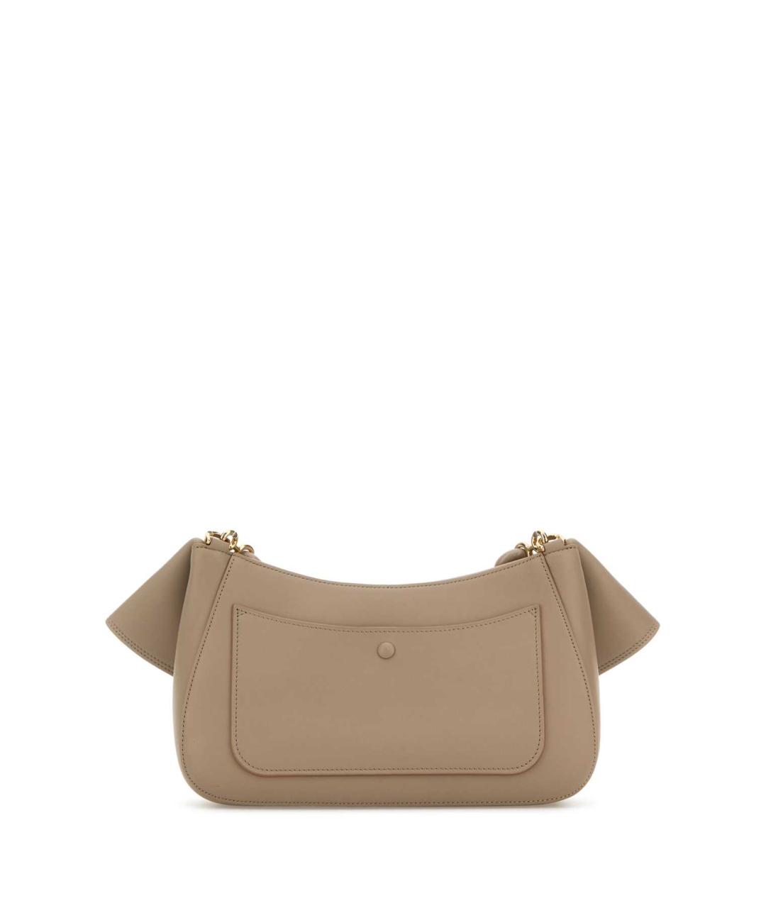 LOEWE Бежевая кожаная сумка через плечо, фото 3