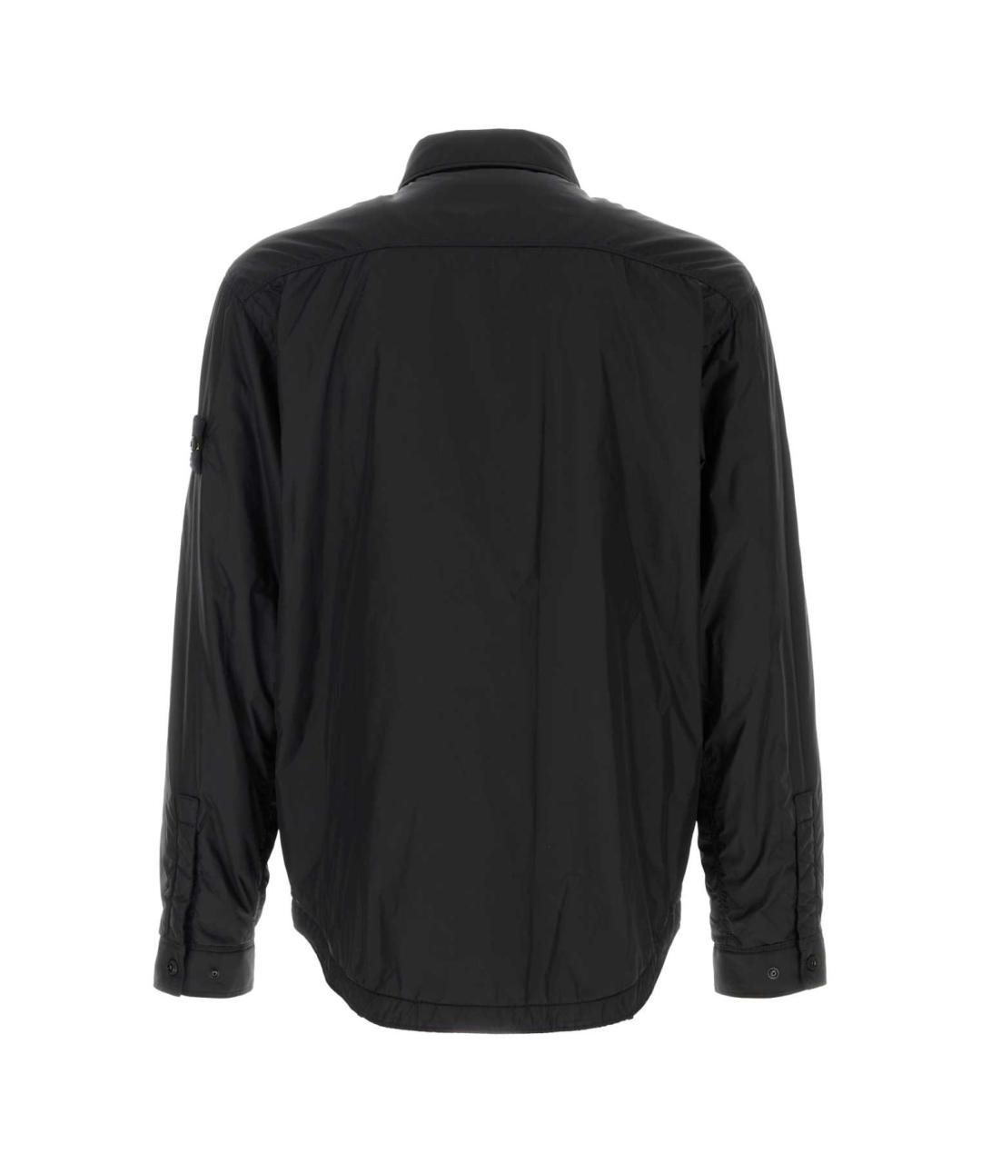 STONE ISLAND Черная полиэстеровая куртка, фото 2