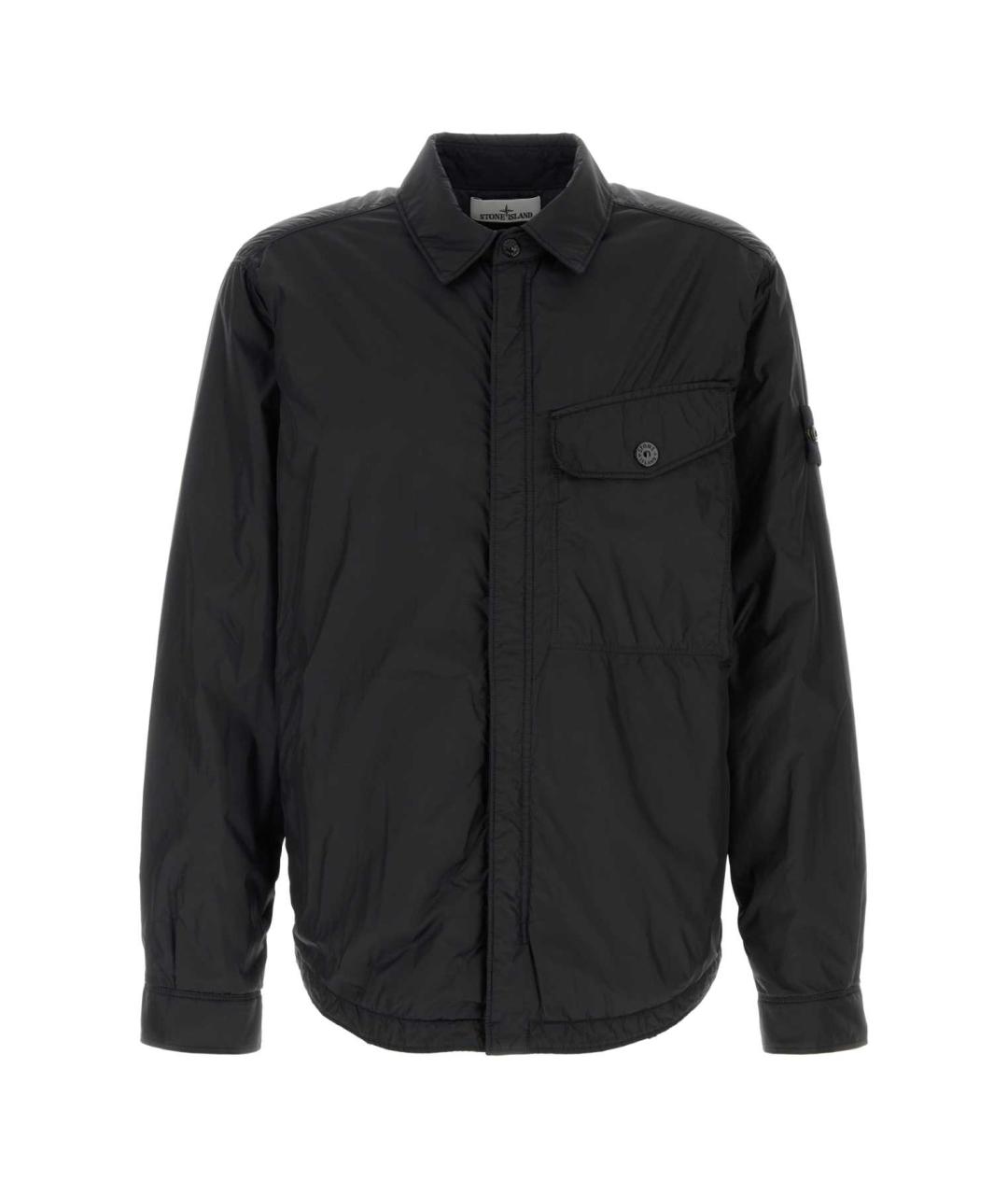 STONE ISLAND Черная полиэстеровая куртка, фото 1